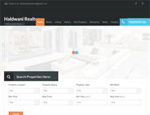 Tablet Screenshot of haldwanirealtor.com